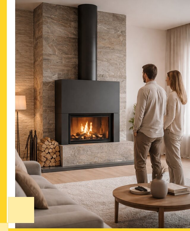 Закрытые камины под ключ в Димитровграде от 123636 р., ЭриданДмт