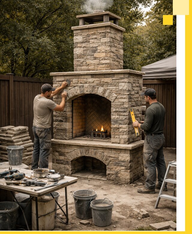 Проектирование и установка уличных каминов в Димитровграде