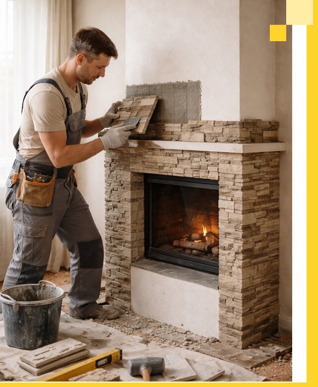 Изготовление и монтаж каминов для дома под ключ в Димитровграде