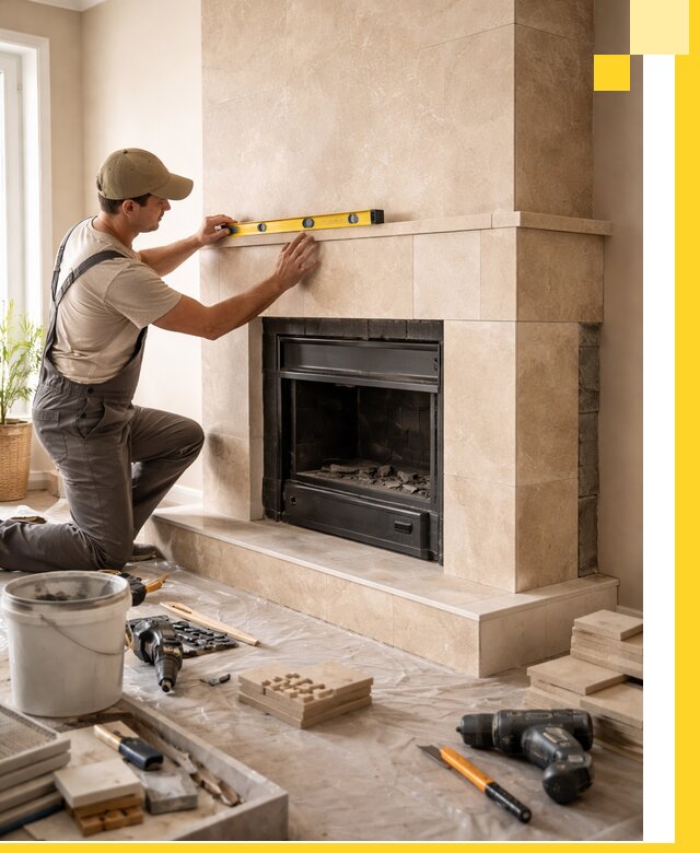 Установка и монтаж каминов в частном доме под ключ в Димитровграде