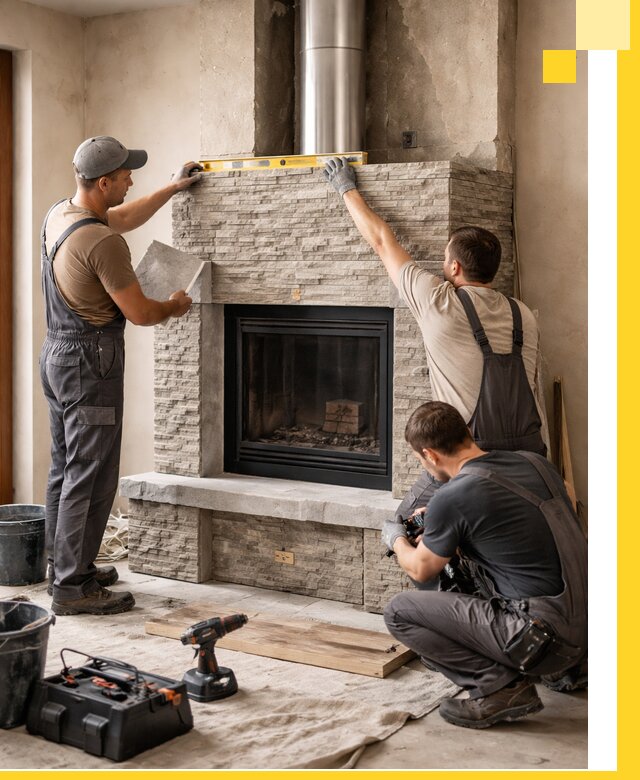 Профессиональный монтаж каминов под ключ в Димитровграде для дома