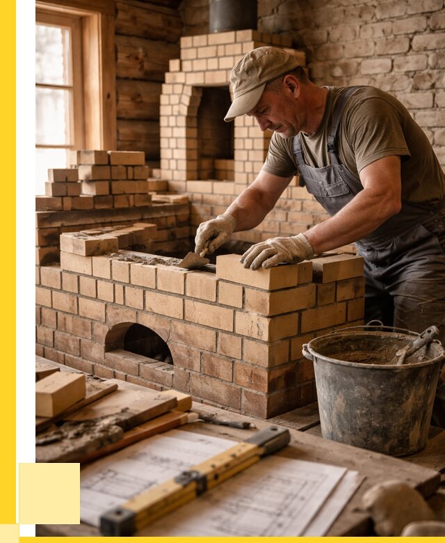 Кладка печей из кирпича в Димитровграде цены от 30909 р. - ЭриданДмт