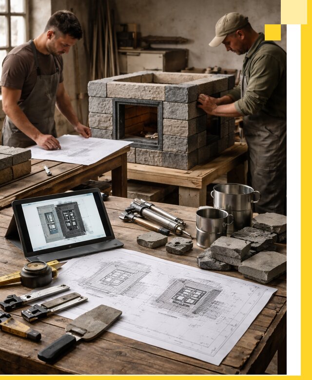 Разработка проектов печей с согласованием и монтажом в Димитровграде