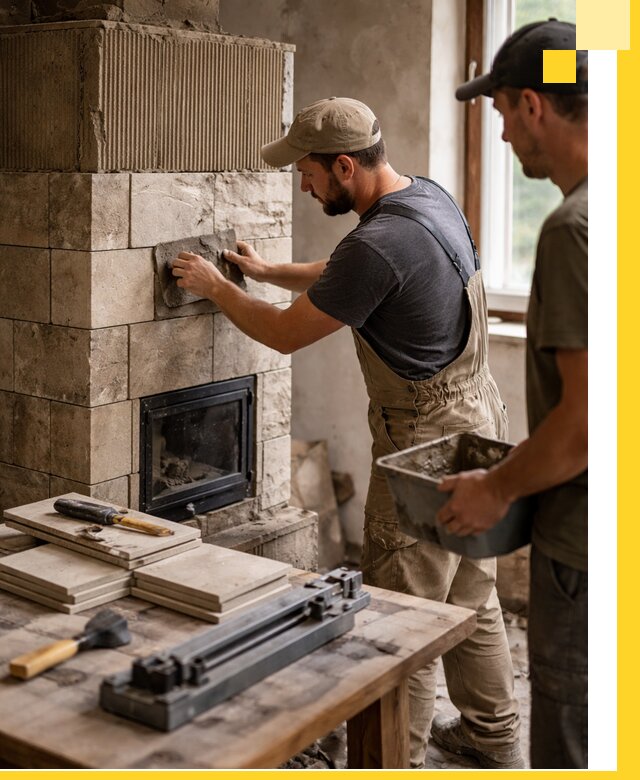 Профессиональная облицовка печей в Димитровграде: керамика и камень