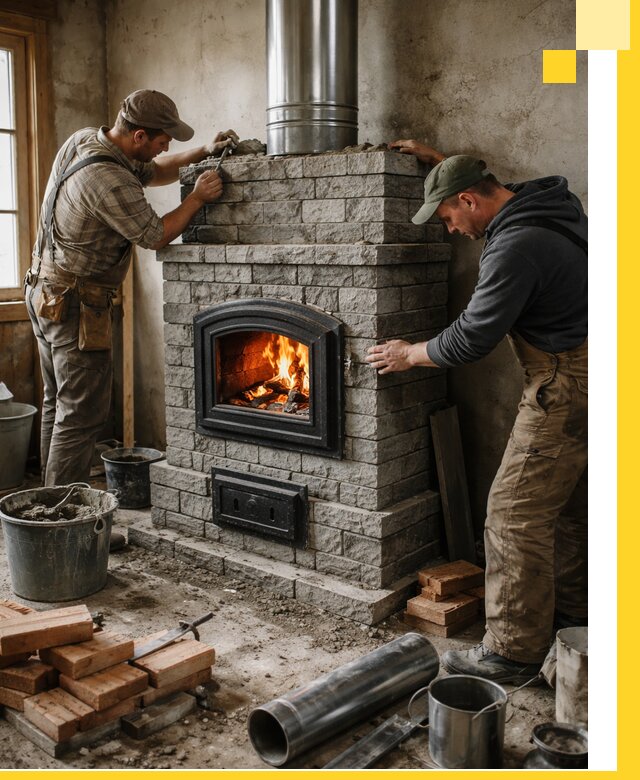 Производство, поставка и монтаж дровяных печей в Димитровграде