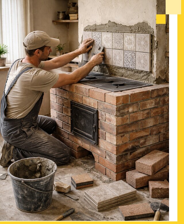 Печи с плитой на заказ монтаж гарантия и сервис в Димитровграде