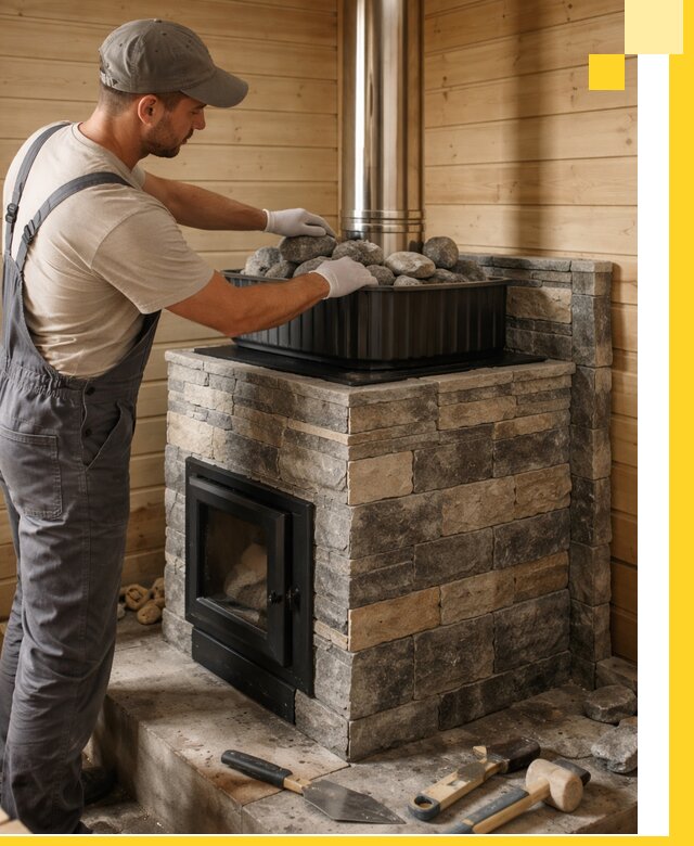 Печи для парной в Димитровграде, производство, монтаж и обслуживание