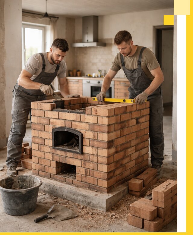 Установка и монтаж печей в частном доме в Димитровграде под ключ