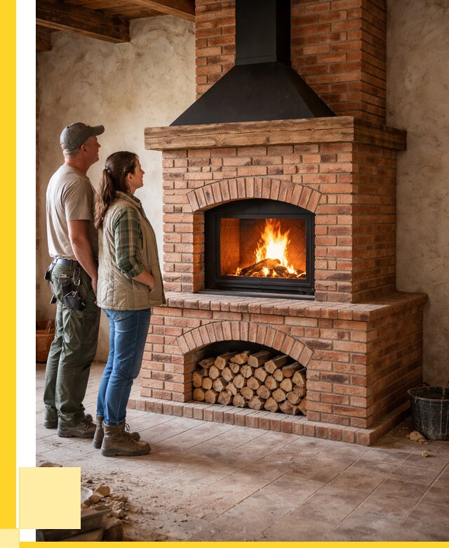 Печи камины из кирпича в Димитровграде от 123636 р. | ЭриданДмт