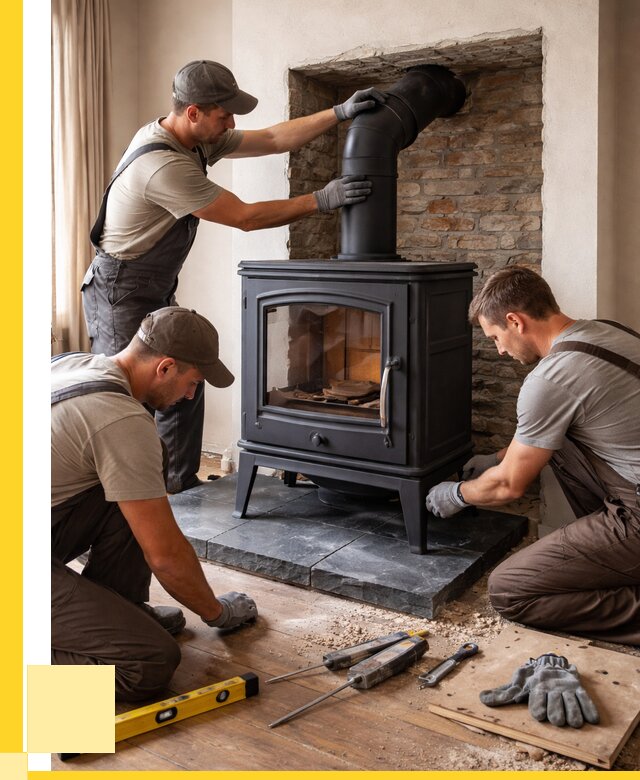 Монтаж печи камина в частном доме в Димитровграде от 25758 р. | ЭриданДмт