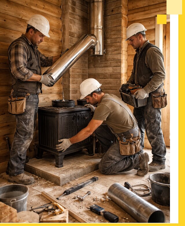 Профессиональный монтаж банных печей и дымоходов в Димитровграде