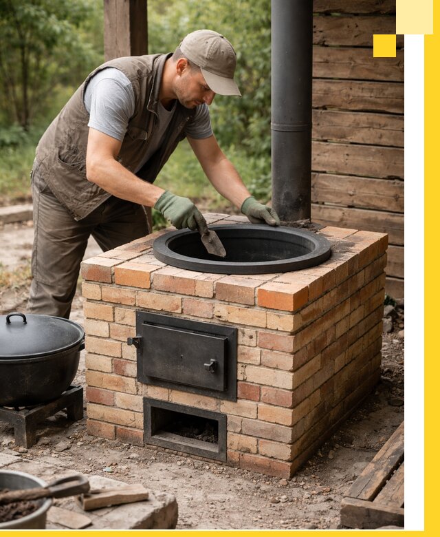 Изготовление и установка печей для казана в Димитровграде под ключ