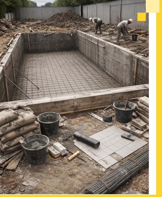 Строительство бассейнов под ключ в Димитровграде, дизайн и монтаж