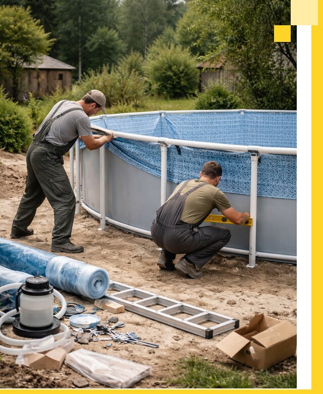 Установка и монтаж каркасных бассейнов в Димитровграде под ключ