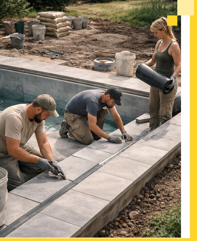 Строительство и монтаж уличных бассейнов под ключ в Димитровграде