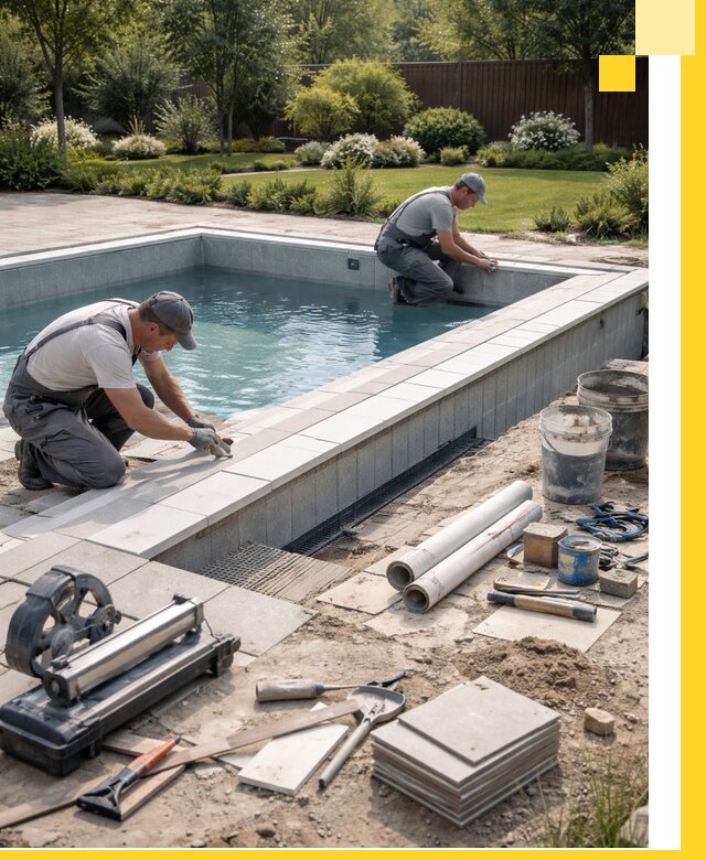 Строительство открытых бассейнов под ключ в Димитровграде профессионально