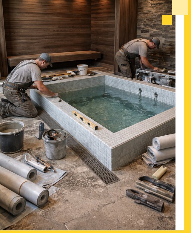 Установка и строительство бассейнов для сауны в Димитровграде