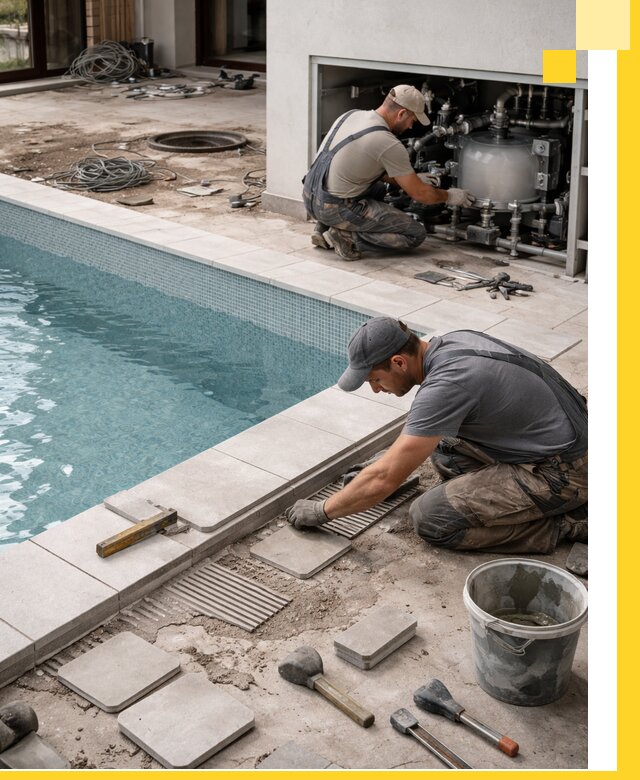 Строительство и монтаж бассейнов в коттедже в Димитровграде