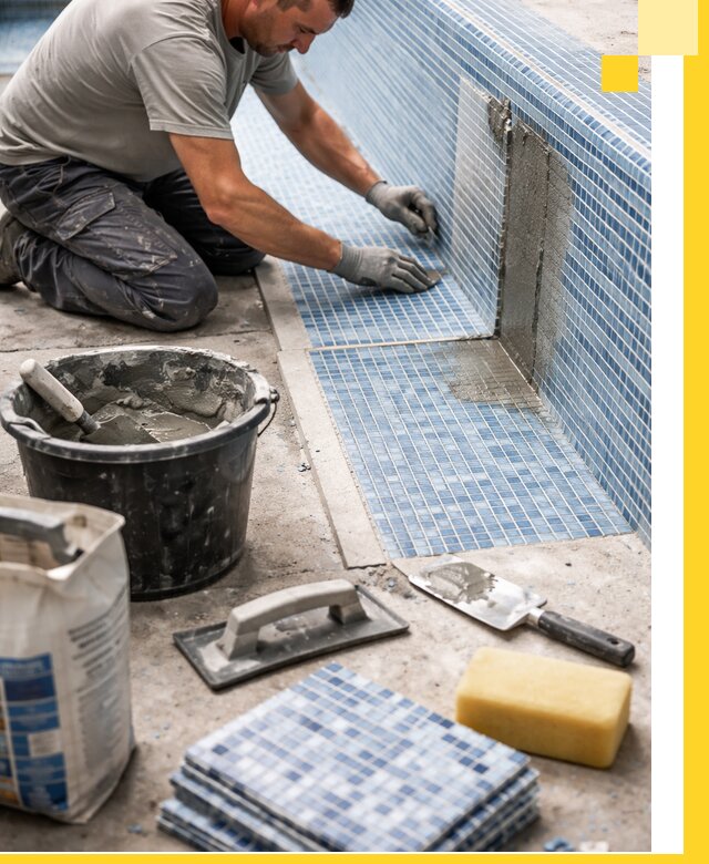 Укладка и ремонт мозаики для бассейнов под ключ в Димитровграде