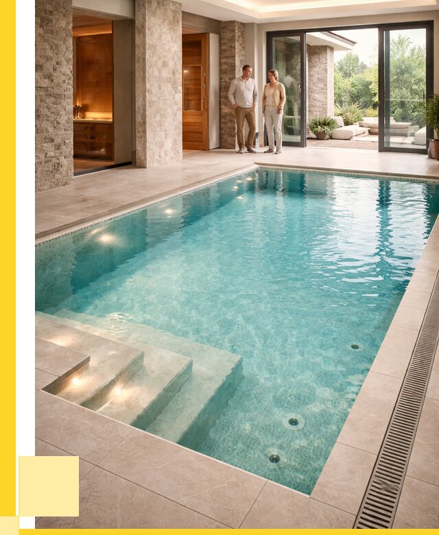 Бассейн во дворе в Димитровграде: проект, отделка от 1236360 р. | ЭриданДмт