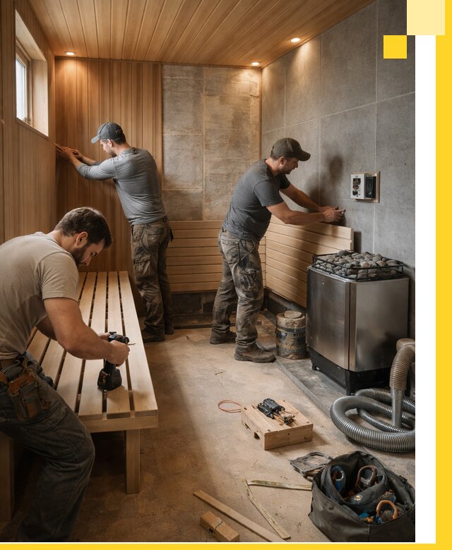 Сауны под ключ в Димитровграде, проектирование, строительство, отделка