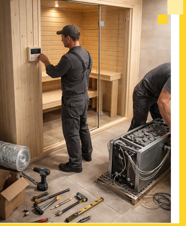 Поставка, установка и монтаж электрических саун в Димитровграде