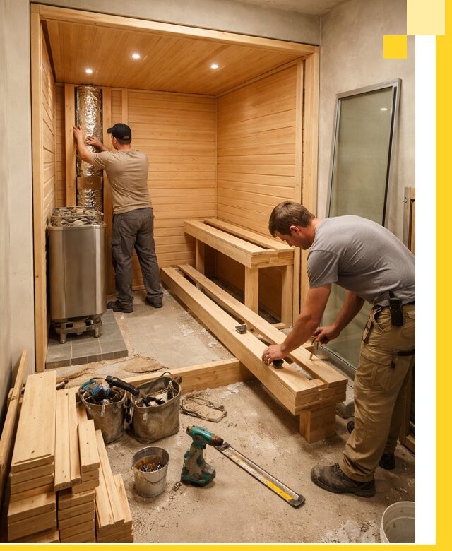 Проектирование и установка домашних саун под ключ в Димитровграде