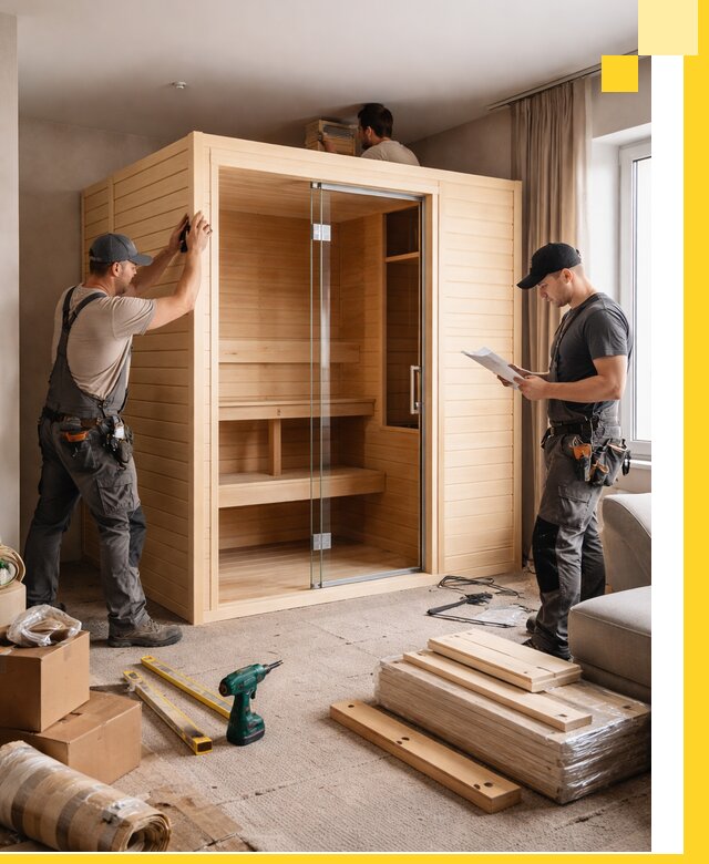 Установка и благоустройство саун в квартире в Димитровграде