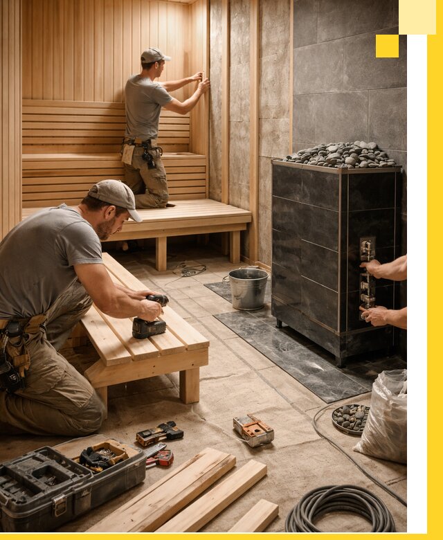 Дизайн и строительство интерьерных саун под ключ в Димитровграде