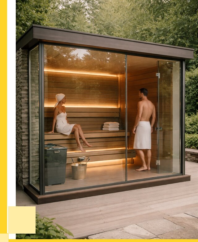 Сауна стеклянная и двери для сауны в Димитровграде от 257575 р. | ЭриданДмт