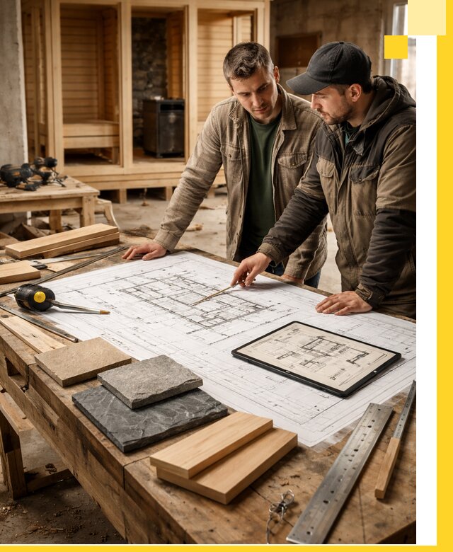 Проекты бань под ключ и планы строительства в Димитровграде