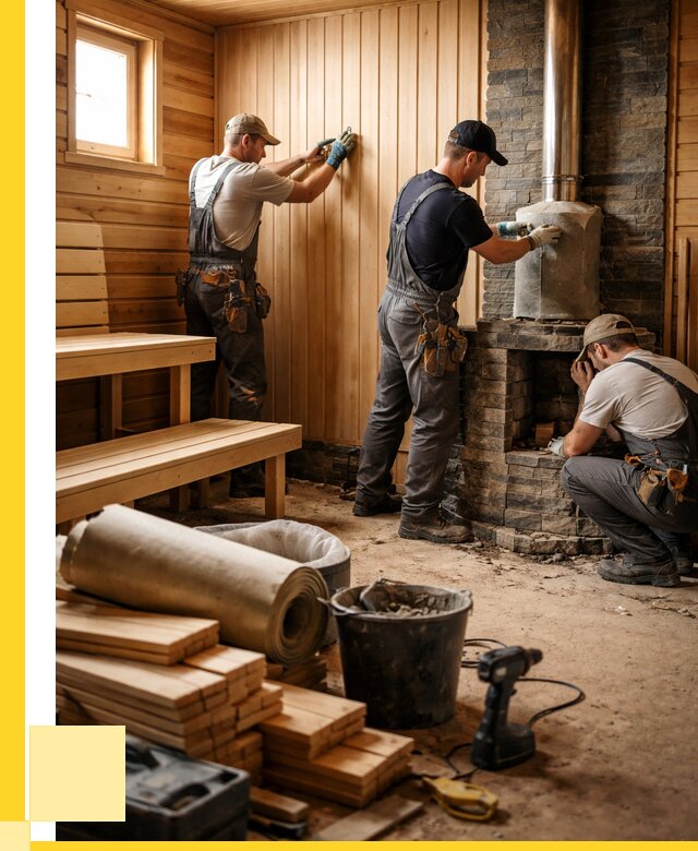 Ремонт бань под ключ в Димитровграде от 46364 р. | ЭриданДмт