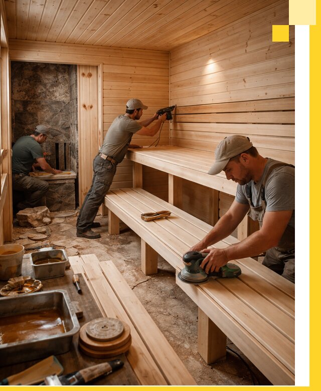 Профессиональная отделка бань в Димитровграде под ключ, с гарантией