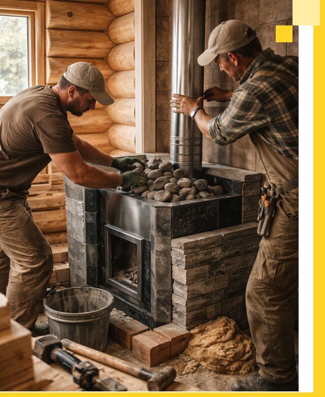 Строительство и отделка русских бань под ключ в Димитровграде