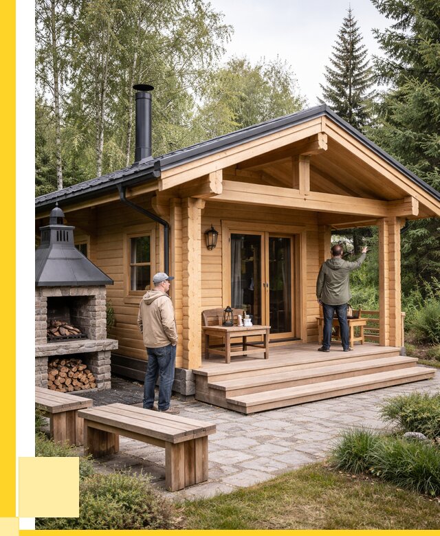 Деревянные бани под ключ в Димитровграде от 463635 р. | ЭриданДмт