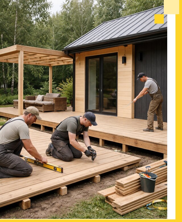 Строительство бань с террасой и бассейном под ключ в Димитровграде