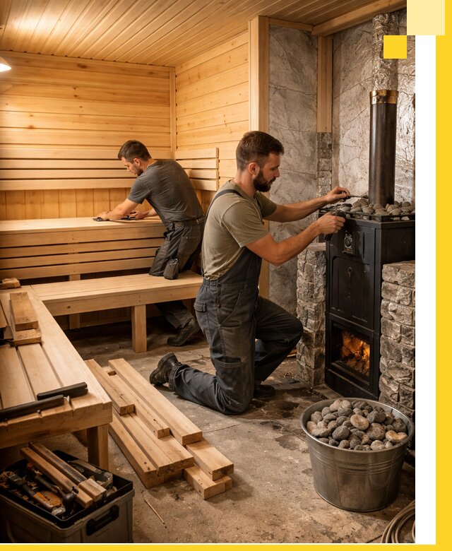 Дизайн и строительство интерьеров бань под ключ в Димитровграде