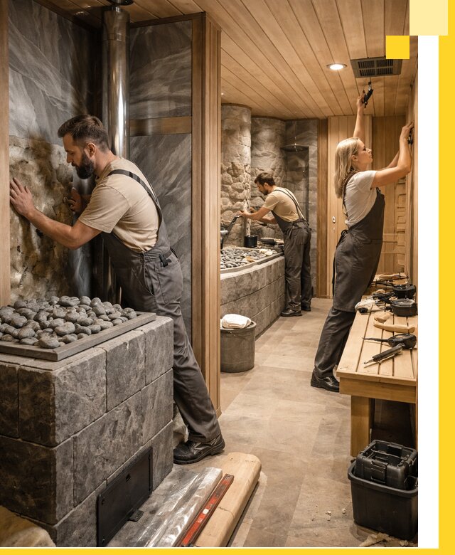 Строительство бань и SPA процедур в Димитровграде под ключ и отделкой