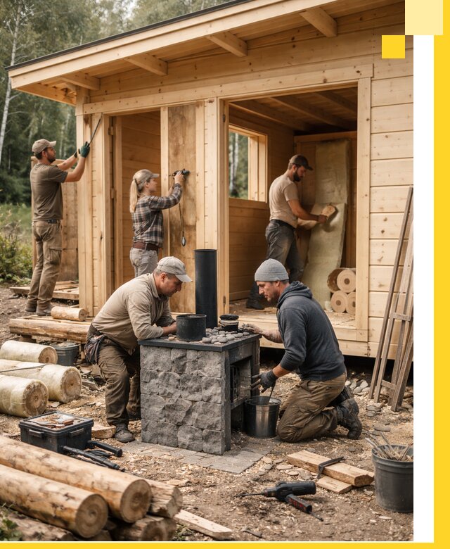 Купить баню под ключ в Димитровграде строительство монтаж отделка