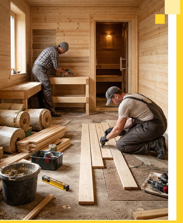 Индивидуальный проект бани с комнатой отдыха под ключ в Димитровграде