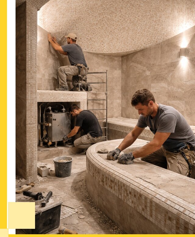 Монтаж хамамов под ключ в Димитровграде от 257575 р. ЭриданДмт