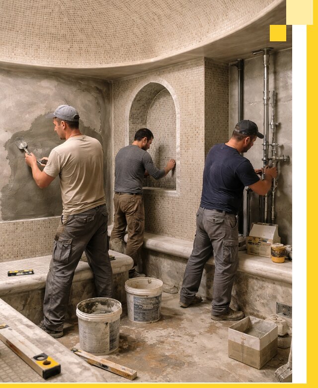 Профессиональный монтаж хамамов под ключ в Димитровграде с гарантией