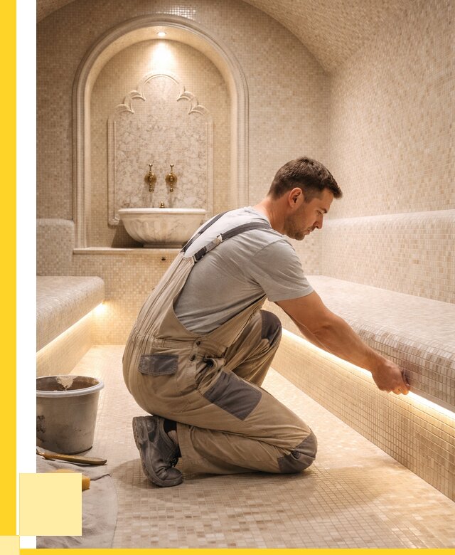 Отделка хамамов под ключ в Димитровграде от 5667 р. | ЭриданДмт