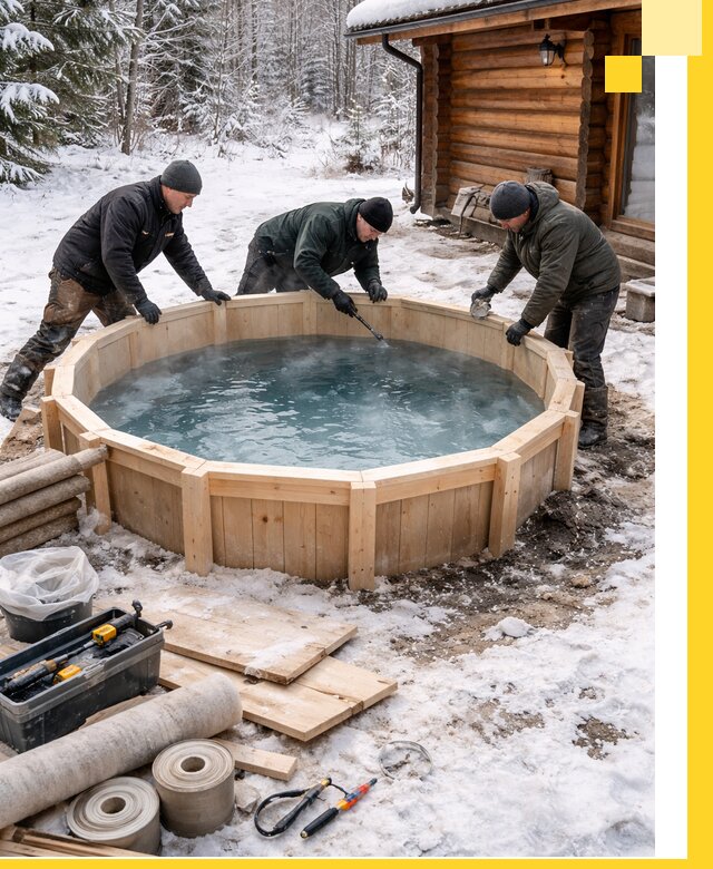 Изготовление и установка ледяных купелей под ключ в Димитровграде