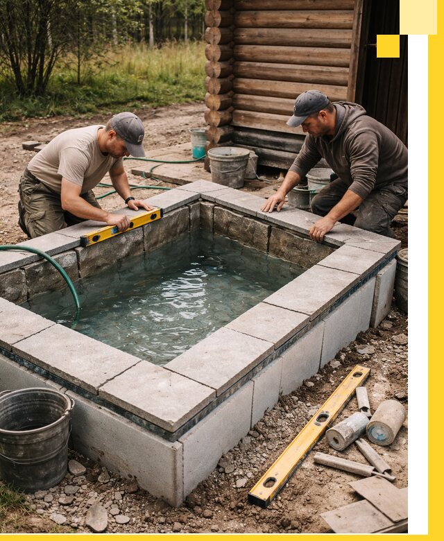 Изготовление и установка холодных купелей под ключ в Димитровграде